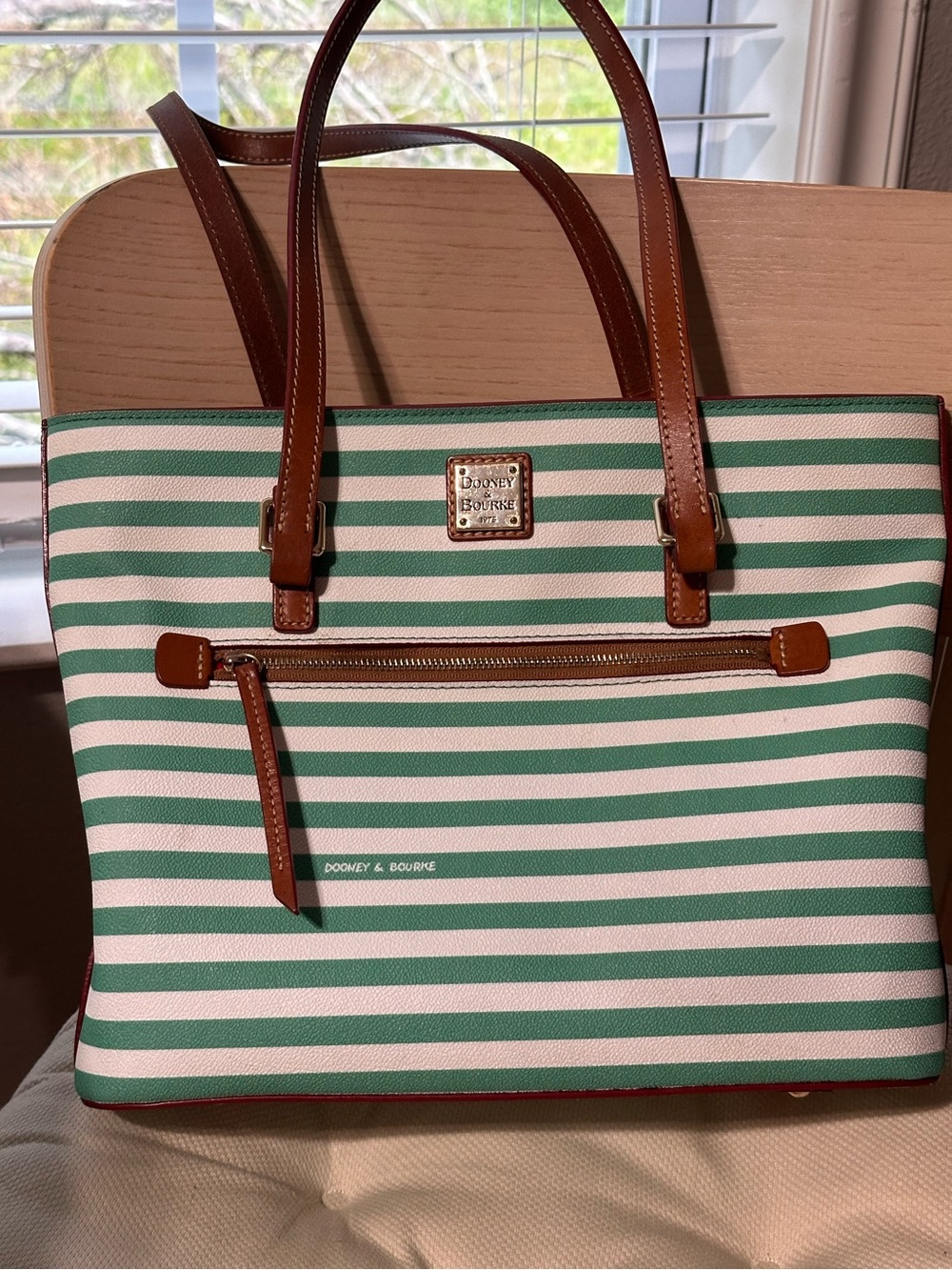 Dooney & Bourke Sena Shopper Seafoam  Shoulder Bag Tote Handbag Purse